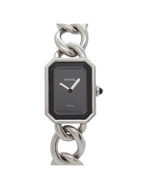 Chanel Premiere L Vintage Watch Black Quartz